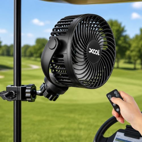 Rechargeable Golf Cart Fan
